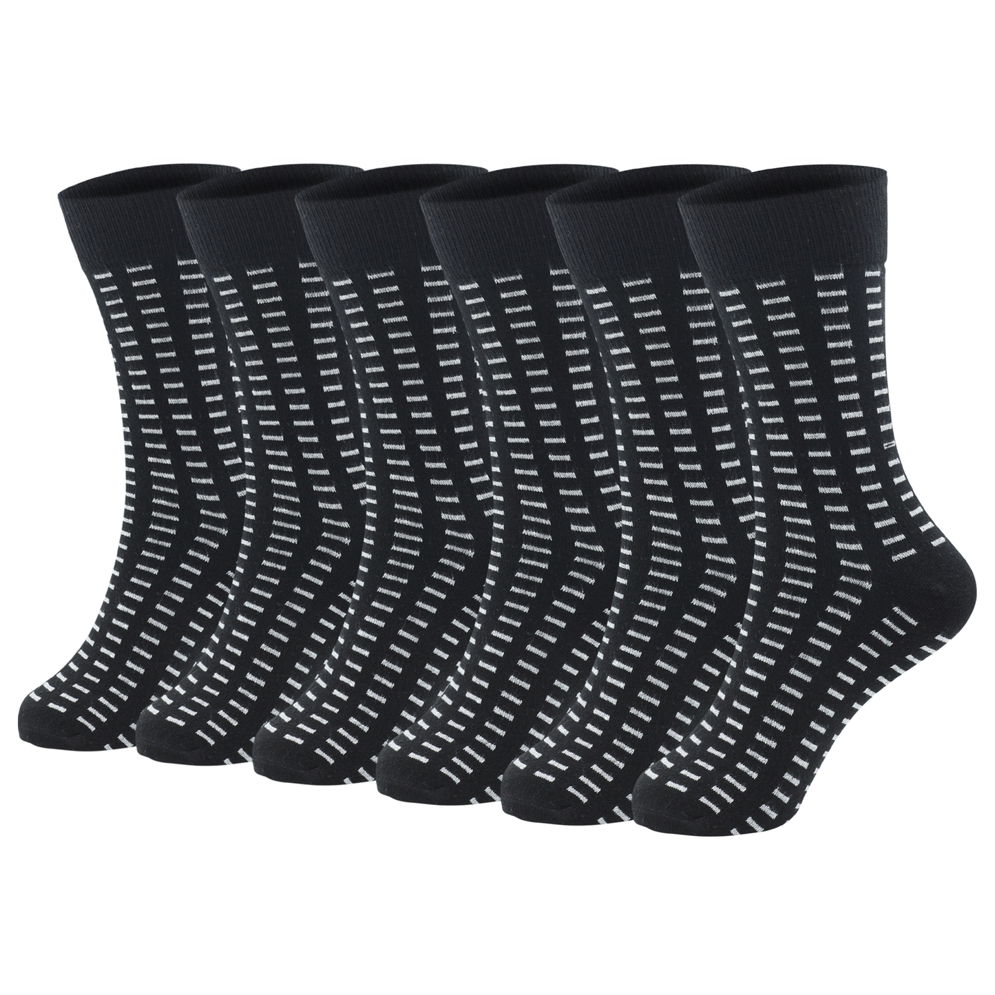 Men's Heel & Toe Multi Colored Cotton Socks - Pack of 6