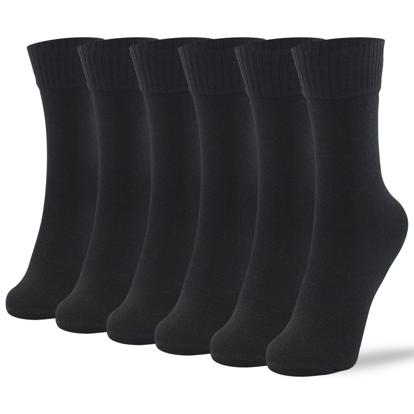 Men's Heel & Toe Multi Colored Cotton Socks - Pack of 6