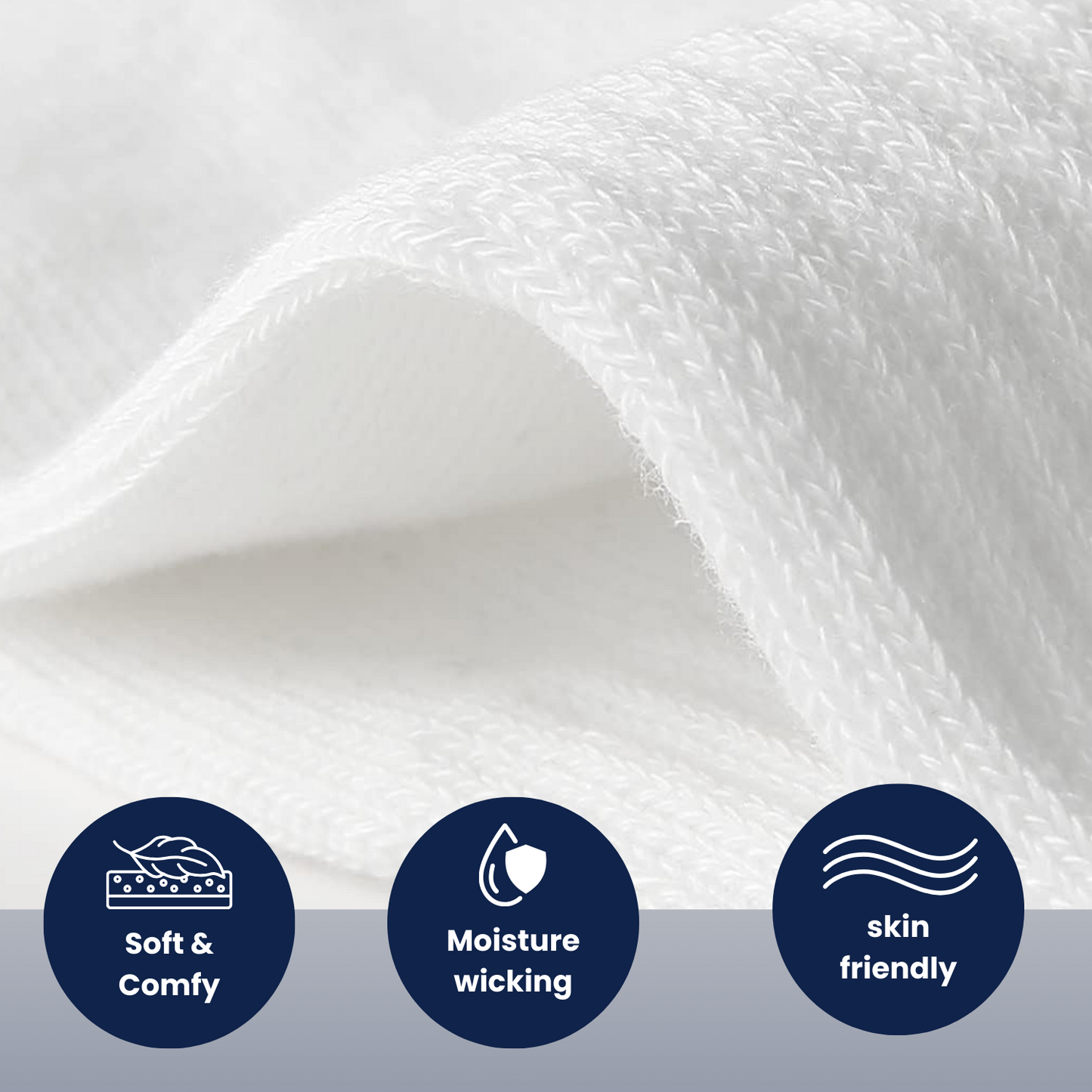 White Athletic Ankle Socks - Unisex Trainer Socks (Pack of 6)