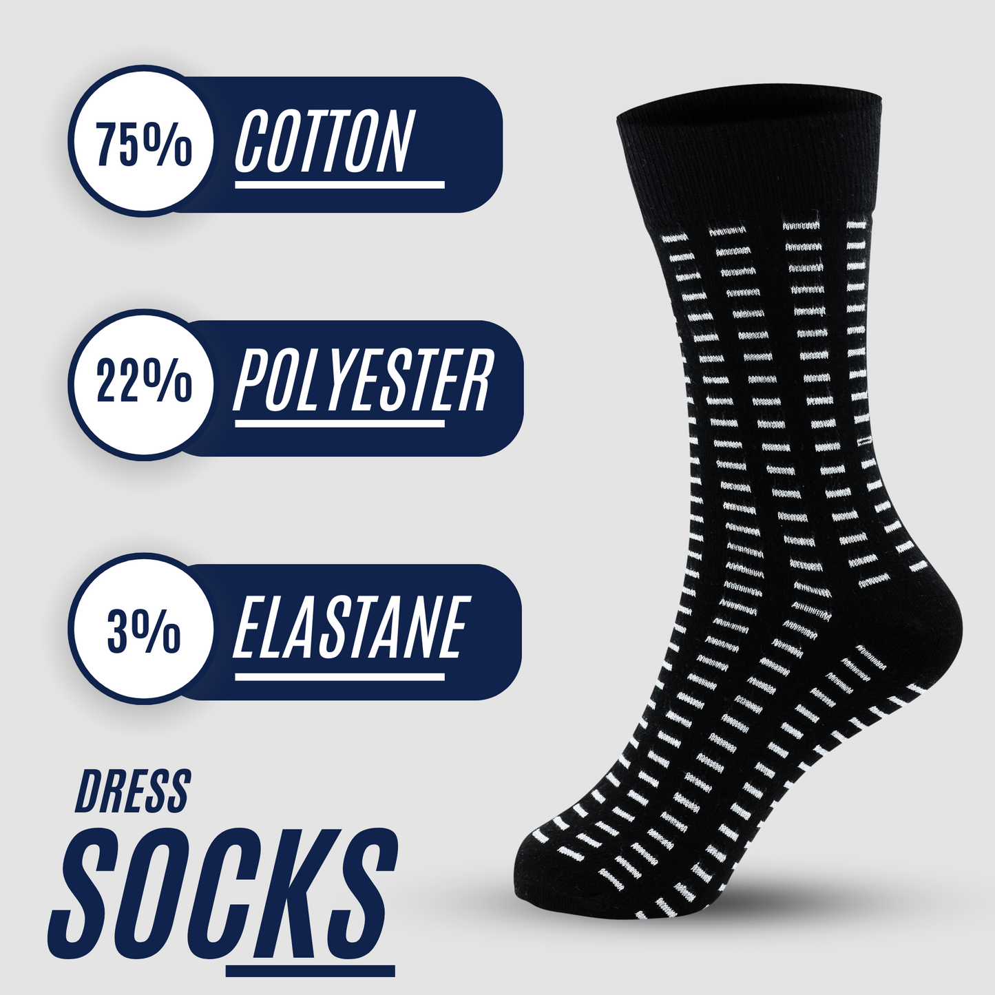 Men's Heel & Toe Multi Colored Cotton Socks - Pack of 6