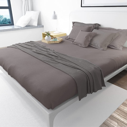Fabriza Charcoal Fitted Sheets | Single, Double, and King